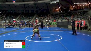 90 lbs Quarterfinal - Stevan Benhumea, McDonald County WC vs Cash McVay, South Central Punishers