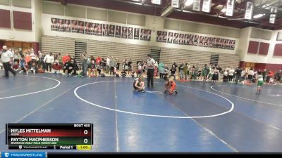 87 lbs Quarterfinal - Myles Mittelman, Agon vs Payton MacPherson, Riverton Wolf Pack Wrestling