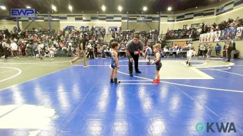 35 lbs Quarterfinal - Jaxtyn Summitt, Newkirk Takedown Club vs Walker Hileman, Blue Devil Wrestling