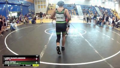 157 lbs Round 7 (8 Team) - LAIRD DUHAYLUNGSOD, NFWA vs John Intile, Soldier City Lions Den