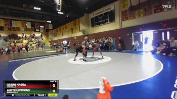 165 lbs Cons. Semi - Austin Simmons, Bakersfield vs Arjun Nagra, Vacaville