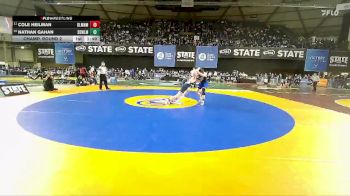 Boys 3A 157 lbs Champ. Round 2 - Cole Heilman, Bellarmine Prep vs Nathan Gahan, Sedro-Woolley