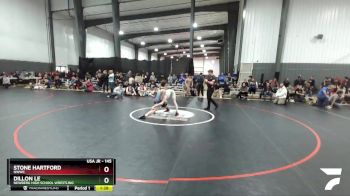 145 lbs Semifinal - Dillon Le, Newberg High School Wrestling vs Stone Hartford, NWWC