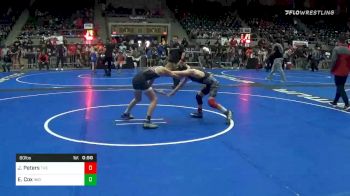 80 lbs Consolation - Jaden Peters, The Wrestling Factory vs Eli Cox, Indianola