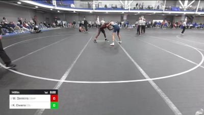 149 lbs Semifinal - Wynton Denkins, Campbell vs Kai Owens, Columbia