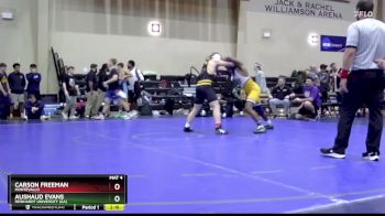 157 lbs Cons. Semi - AuShaud Evans, Reinhardt University (GA) vs Carson Freeman, Montevallo