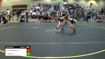 53 lbs Quarterfinal - Adalyn Mathewson, Black Knights Youth WC vs Landon Bundy, Pack Elite