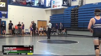 174 lbs 1st Place Match - Austin Wilkins, Cornell College vs Thomas Hansen, Dubuque