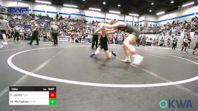 76 lbs Consolation - Paisley Jones, Tecumseh Youth Wrestling vs Mike McFadden, CCYO