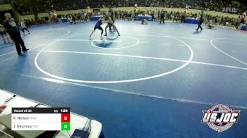 112 lbs Round Of 32 - Rhett Nelson, Saints Youth Wrestling Club vs Julion Seymour, OKC Saints Wrestling