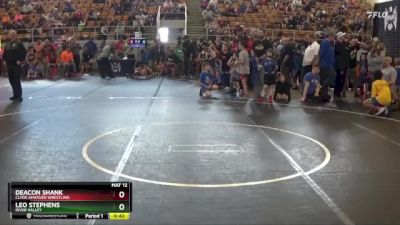 50 lbs Semifinal - Leo Stephens, River Valley vs Deacon Shank, Clyde Amatuer Wrestling