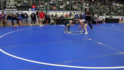 125 lbs Quarters - Ruby Roof vs Sariyah Wolf, Sebolt Women's Wrestling