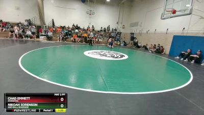 165 lbs Quarterfinal - Chad Emmett, Evanston vs Nikoah Sorenson, Greybull/Riverside
