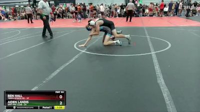 120 lbs Round 5 (10 Team) - Ben Hall, Terps Xpress MS vs Aiden Landis, Grit Mat Club