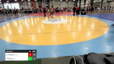 120 lbs Rr Rnd 2 - Justin Travers, Buffalo Valley White vs Isiah Garcia, Upstate Uprising