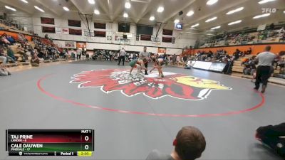 190 lbs Finals (8 Team) - Cale Dauwen, Pinedale vs Taj Prine, Lander