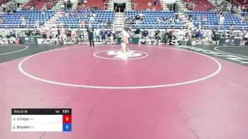 120 lbs Rnd Of 16 - Justyce Zuniga, Washington vs Josiah Boyden, Georgia
