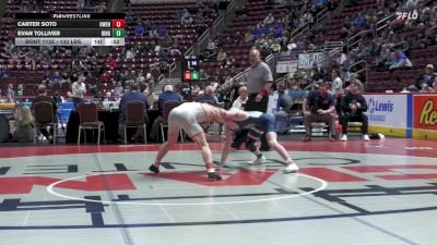 133 lbs Consi 2 - Carter Soto, Owen J. Roberts vs Evan Tolliver, Ringgold