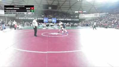 Boys 1B/2B 285 Champ. Round 1 - Noah Baker, Freeman vs Antonio Urbina, Mabton