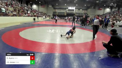 46 lbs Quarterfinal - David Ayers, Patriot Wrestling Club vs Greyson Jones, Coweta Cobras Wrestling Club