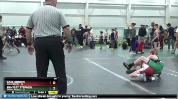 96 lbs Round 7 (8 Team) - Cael Brown, All American vs Bentley Stephen, Wrestling Mill