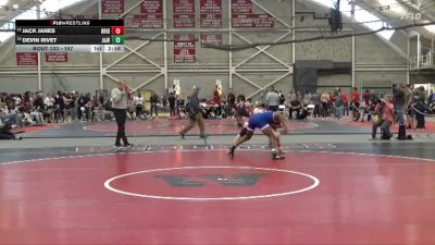 157 lbs Cons. Round 1 - Jack Janes, Bridgewater State vs Devin Rivet, Johnson & Wales (RI)