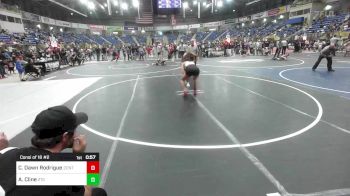 145 lbs Consi Of 16 #2 - Carolina Dawn Rodriguez, Central HS vs Audrey Cline, 2tg