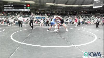 140 lbs Quarterfinal - Luke Patton, Team Tulsa Wrestling Club vs Kenny Doyle, Choctaw Ironman Youth Wrestling