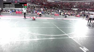 54 lbs Quarterfinal - Aaron Warner, Amery Warriors vs Corbin Benter, Valders