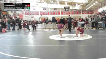 145 lbs Quarterfinal - Olivia Leone, Whittier vs Hazel Guevara Portillo, Lowell