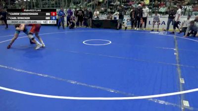 120 lbs Quarters - Carew Christensen, Moen Wrestling Academy vs Cael Stricker, Immortal Athletics Wrestling Club