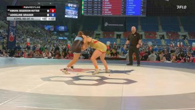 170 lbs Cons. Rd Of 16 - Kimura Segerson-Hutter, WI vs Addeline Graser, NE
