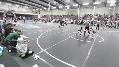 54 lbs Quarterfinal - Mikayla Knight, Saguache Wolves vs Ella Goimarac, Badlands WC
