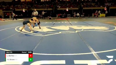 126-2A/1A Cons. Round 3 - Kyler Brown, Perryville vs Logan Barkey, Harford Technical