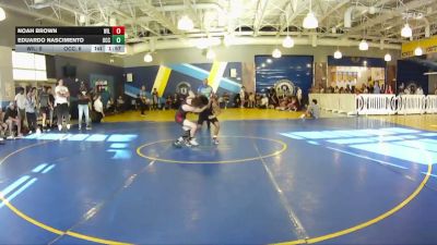 113 lbs Champ Round 1 (16 Team) - Noah Brown, Wild Horse Riders vs Eduardo Nascimento, Ocoee WC