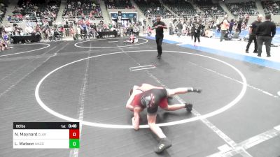 80 lbs Semifinal - Nash Maynard, Claremore Wrestling Club vs Landon Watson, Wagoner Takedown Club