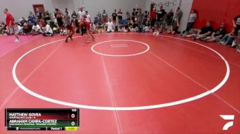 105 lbs Round 4 (6 Team) - Abraham Campa-Cortez, Panhandle Regional Training Center vs Matthew Govea, Spartan Mat Club