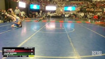 AA - 113 lbs Cons. Round 1 - Caleb Wagner, Billings Skyview vs Bryton Lenz, Missoula Sentinel