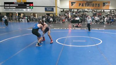 165Tan lbs Rr Rnd 2 - Owen Anderson, Sacred Heart vs Tyler Fromm, Franklin & Marshall