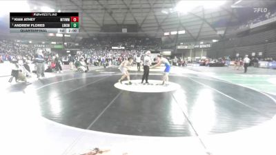 Boys 3A 120 lbs Quarterfinal - Andrew Flores, Lincoln (Tacoma) vs Kian Athey, Mountain View