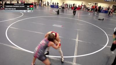 12U GIRLS - 126 lbs Semis - Cortana Dauner Olson, Rochester Century Panthers vs Adilynn Blais, Rum River Wrestling