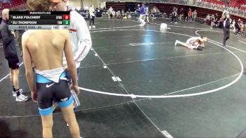 85 lbs 3rd Place Match - Blake Folchert, Sutherland Youth Wrestling Club vs Eli Thompson, The Best Wrestler