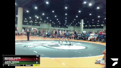 126 lbs Round 2 (6 Team) - Brayden Austin, Pasco Wolfpack vs Justin Thomas, Techfall White