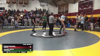 157 lbs Cons. Round 3 - Drake Brasiel, Aurora vs Shane Saito, Perrysburg