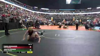 132 lbs Cons. Round 1 - Griffin Bower, Pagosa Springs vs Owen Reininger, Weld Central