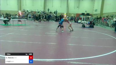 118 lbs Semifinal - Isabella Hull, NorthSide WC vs Eowyn Reeves, Gladiator Wrestling Academy