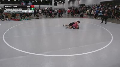 138 lbs Champ. Rd Of 64 - Keegan Gustafson, Black Fox Wrestling Academy vs Kingsley Chen, Built By Brunson Wrestling