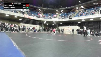 110 lbs Cons. Round 3 - Lola Bianco, Unattached vs Athena Zappas, Unattached
