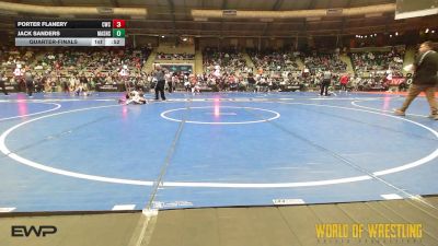 58 lbs Quarterfinal - Porter Flanery, Cowboy Wrestling Club vs Jack Sanders, Mat Assassins