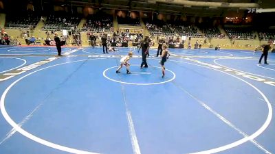 49 lbs Semifinal - Jace Shell, R.A.W. vs Beau Barnett, Cushing Tigers